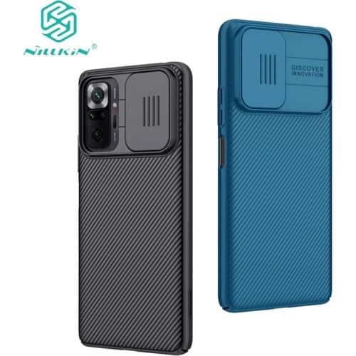 For Xiaomi Redmi Note 10 Pro Case Slide Camera Protect Privacy Clean Back Cover For Redmi Note 10 Pro Max NILLKIN CamShield Case