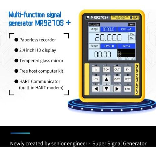 MR9270S+ 4-20mA signal generator transmitter thermal resistance thermocouple paperless recorder