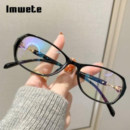 Imwete 2021 Reading Glasses for Women Blu-Ray Men Computer Glasses Frames Vintage Hyperopia Eyewear Diopter +1.5 2.5 3.5 4.0