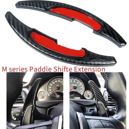 Carbon Fiber Steering Wheel Paddle Shifter Gear Shift Shifter Extension For-BMW M Series M2 M3 M4 M5 M6 X 5M X6M