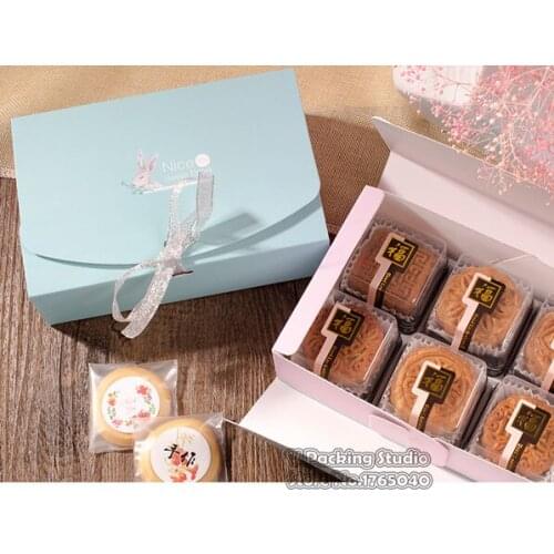 Envelope cake boxes with ribbon, Gift Packaging for Wedding Party birthday Maccaron baking Package gift box candy cookies