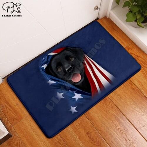 Dog pattern carpet Square Anti-Skid Area Floor Mat 3D Rug Non-slip Mat Dining Room Living Room Soft Bedroom Carpet