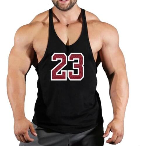 Men23rd Cotton Gyms Tank Tops Men Sleeveless Tanktops For Boys Bodybuilding Clothing Undershirt Fitness Stringer Vest