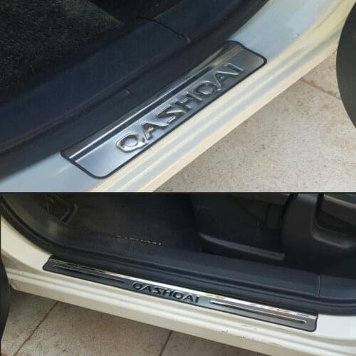 Door Sill For Nissan Qashqai J11 Accessories Scuff Plate Stainless Steel Door Sills Guard Car Styling 2017 2018 2019 2020