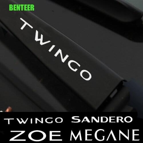 4pcs Windshield Wiper Decal Sticker Renault Decia Clio ZOE duster Megane TWINGO Logan KADJAR Car Styling