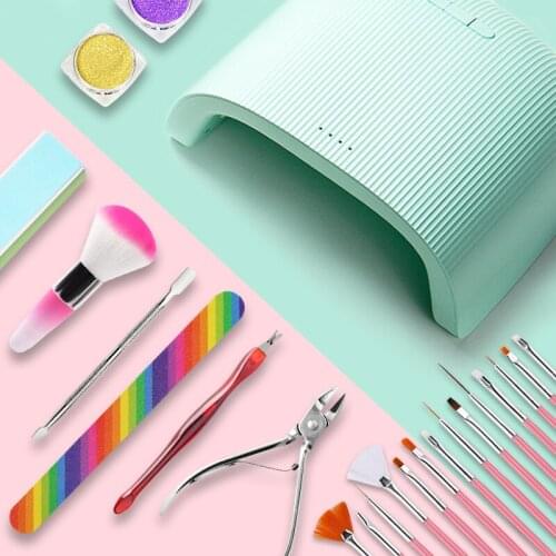 Newest 48W UV Nail Dryer Quick Dry LED Nail Lamp Nails Gel Polish Curing Lamp 30/60/90s Timer Manicure Tool Nail Art Tool