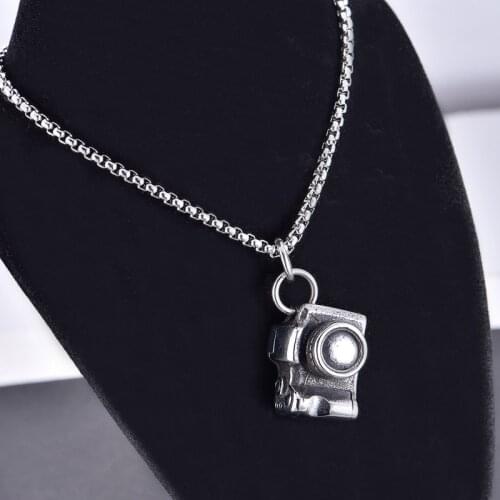 Wholesale Vintage Camera Pendant Necklace Punk Jewelry For Women Man Chains Necklaces Friendship Gifts