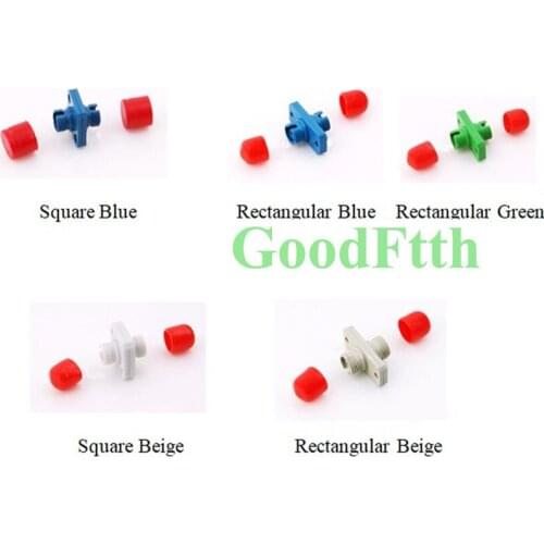 Fiber Adapter Adaptor Coupler FC-FC Simplex Plastic Square Rectangular Housing GoodFtth 1000pcs/lot