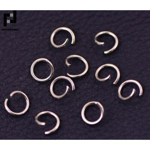 200pcs/lot 4/5/6/7/8/9/10mm Open Jump Rings Bronze/Gold/Silver/Rhodium plated Link Loops for DIY Jewelry Connector Making