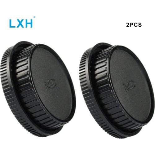 LXH MD Front Body Cap+Rear Lens Cap Set for Minolta MD MC Mount X-700 X570 X-370 XD XD-7 XD-11 XG XG-7 SR-T 101 X-1 SR-1 SR-2