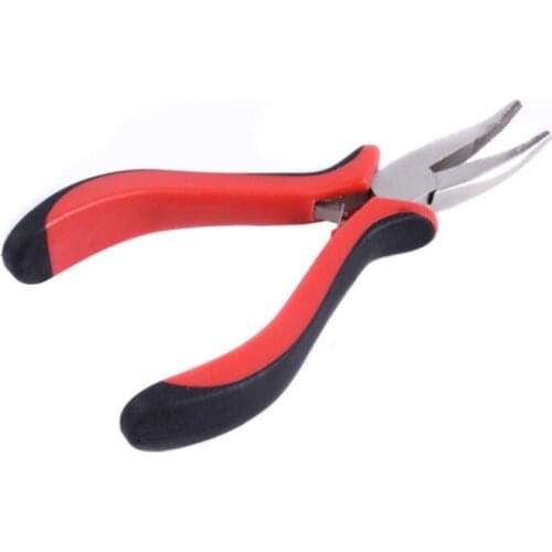 1pc bend hair plier micro ring hair extension tools hair clip bead pliers salon accessories