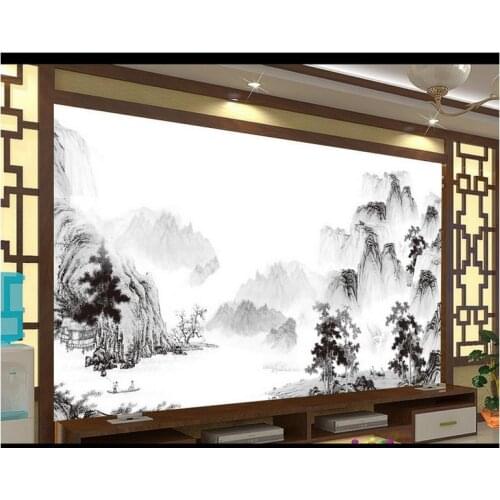 Custom photo wallpaper 3d mural wallpaper for walls 3 d Idyllic landscape, ink landscape, mural bedroom wallpaper for home decor