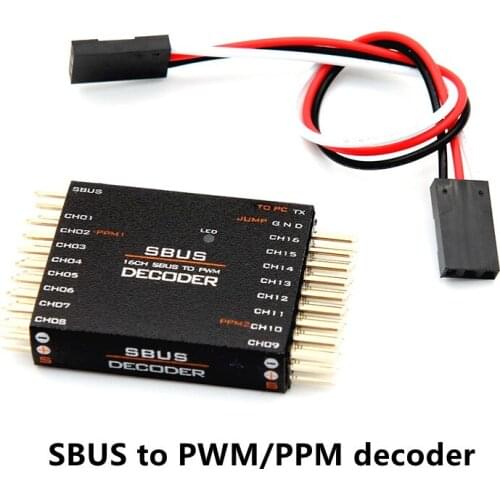 Model airplane receiver SBUS signal to 16-channel PWM converter SBUS TO PWM/PPM decoder