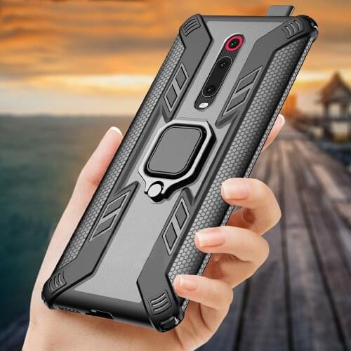 Shockproof Armor Case for Redmi Note 7 8 Pro 7S K20 Stand Car Ring Phone Cover for Xiaomi Mi 9T Pro Mi 9 Lite 8 A3 CC9 e