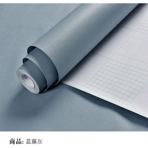 PVC Solid Color Paster Home Decals Macaroon Wallpaper Stickers Decorative Film Self-Adhesive Bedroom Wall Furnitures Waterproof