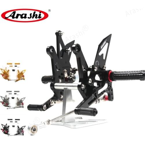 Arashi Adjustable Footrest For KAWASAKI Z1000 Z 1000 Z1000SX 2014 2015 2016 CNC Rearset Foot Pegs Rear Foot Rest 14 15 16 CNC