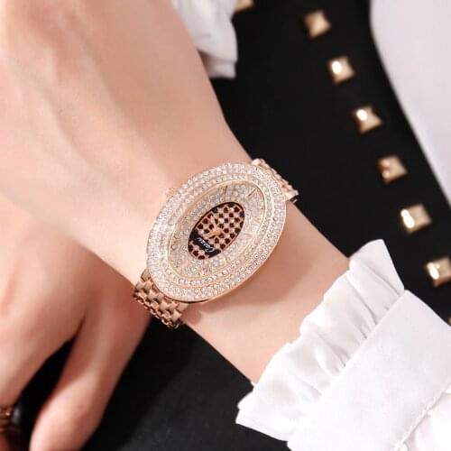 Luxury High Quality Watches Women Quartz Wristwatch Waterproof Ladies Watch Oval Rose gold Gift Relojes Mujers WIth Gifts Box