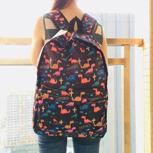 IVYYE Dinosaur Oxford Backpacks Rucksacks Cartoon Backpack Casual Student Schoolbags travel Knapsack Unisex New