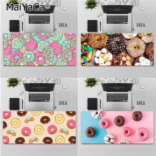 Maiya High Quality Delicious colorful donuts Rubber Mouse Durable Desktop Mousepad Free Shipping Large Mouse Pad Keyboards Mat