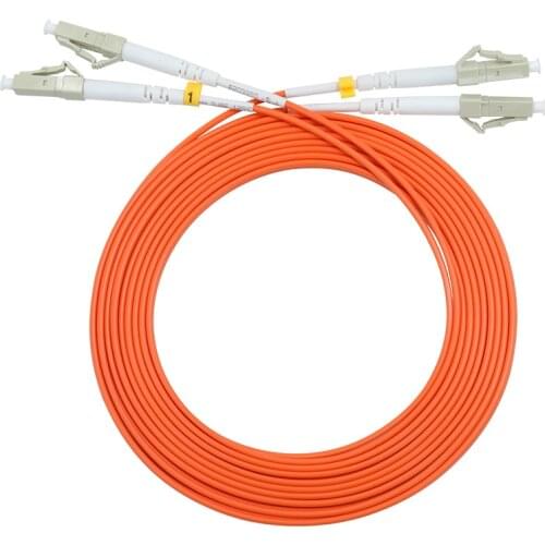 YOUYSI 10PCS 1000Mbps Multimode fiber jumper LC-LC fiber patch cord LC/UPC-LC/UPC MM Duplex OM2 1m 2m 3m 5m 10m