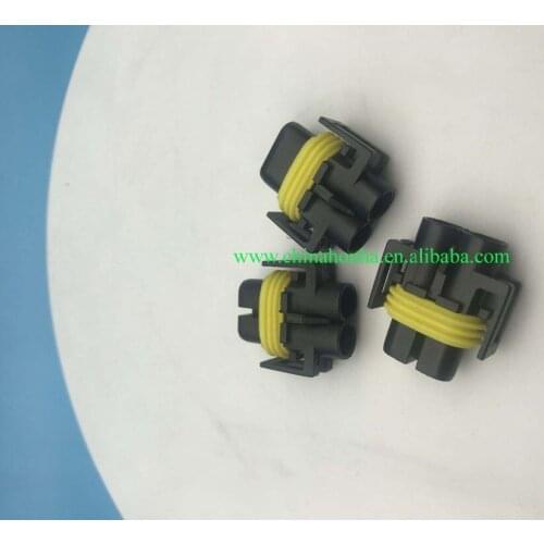 2 Pin Female waterproof Adapter Wiring Harness Socket Auto Connector Plug For HID LED Headlight Fog Light Lamp