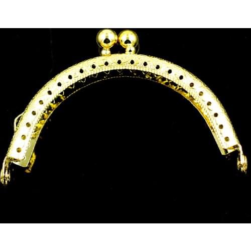 50PCS 8.5cm Gold Plated Purse Bag Frames Arch Metal Kiss Clasps Clutch Buckle Handbag Handle DIY Luggage Hardware Accessories