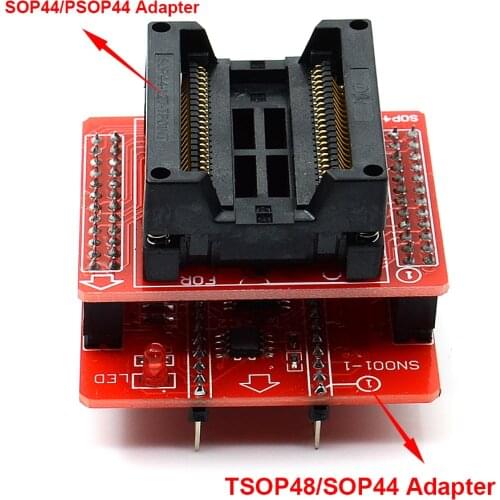 Free Shipping TSOP48/SOP44 IC Adapter for Minipro TL866A TL866CS TL866II PLUS Universal USB Programmer+SOP44 Adapter