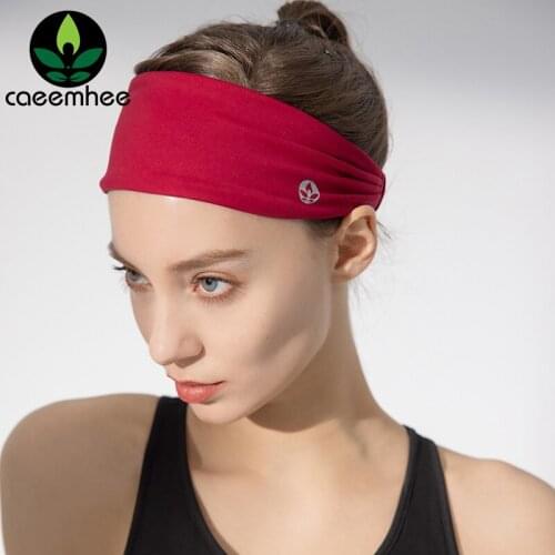 CAEEMHEE Women High Elastic Wide Yoga Headband Absorbing Sweat Hair Bands Headwrap Sports Headwear Cycling Running Accessories