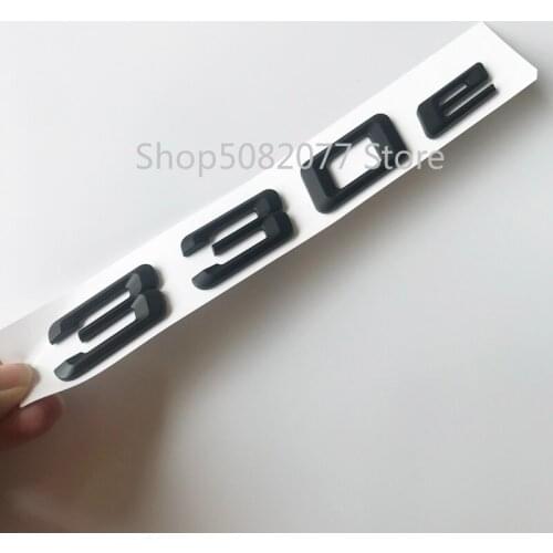3D Sharp Font Letters Numbers Emblem for BMW 330e 350e 520Li 525Li 528Li 530Li 528Le 530Le Electric Car Styling Trunk Sticker