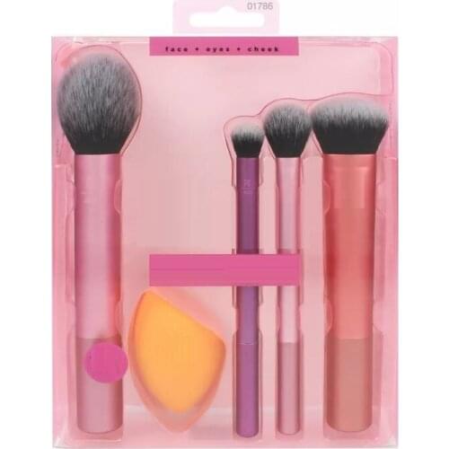 GUJHUI 5pcs Unicorn Brushes Set Mermaid Diamond Colorful Foundation Blending Power Makeup Brush Cosmetic Beauty Tool Pinceaux