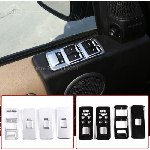 Car Door Window Lift Switch Button Cover Trim,ABS,for Land Rover Discovery 3 LR3 2004-2009,Range Rover Sport 2005-2009 Accessory