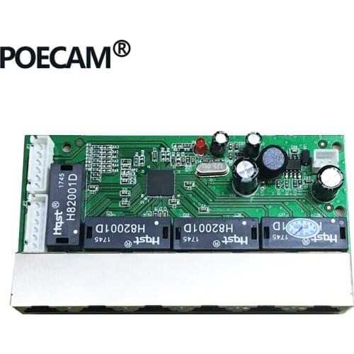 8 Ports 10/100Mbps Networks Switch Hub Fast Ethernet Switches Board Module PCBA Factory OEM Company ODM RJ45 UTP Net Interface