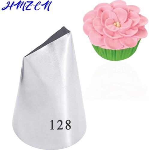 Large Size Piping Nozzle Seamless Icing Tube Cream Nozzle Cake & Cupcake Decorating Tools Bakeware Create Petals Icing Tips #128