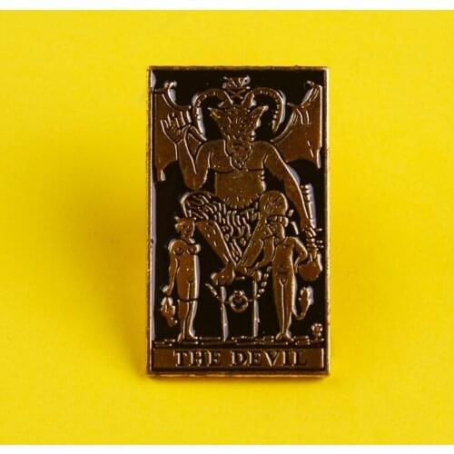 Creativity Pin Icons Metal Badges Bull Demon Pins punk style Button Badge Magic Carving Badges on Backpack Set