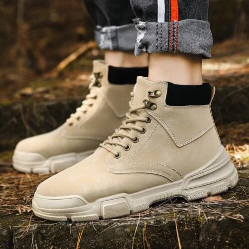 Mens warm Work Boots Shoes Breathable Boots Footwear Non-slip Shoes Comfortable Men Boots