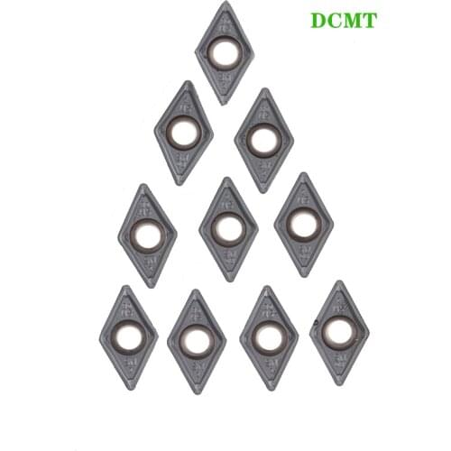 10pcs Carbide Insert DCMT070204 DCMT070208 DCMT11T304 DCMT11T308 SM IC907 IC908 CNC Lathe External Turning Tools DCMT Blades