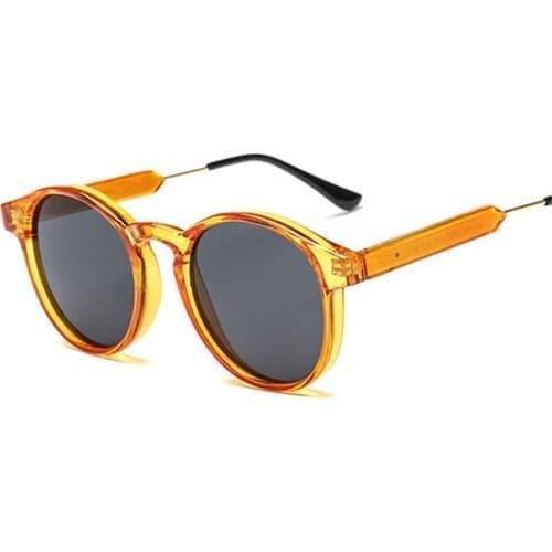 NYWOOH Retro Round Sunglasses Men Women for Luxury Brand Designer Circle Vintage Sun Glasses Shades Eyewear UV400