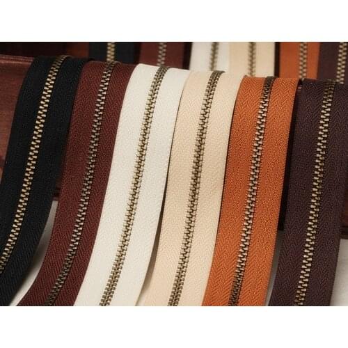 Wholesale! #3 metal zipper nylon material(not include zipper head ) copper teeth super smooth zipper for bags 10yards/lot