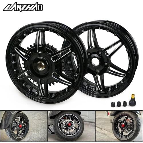 Pair Motorcycle Wheel Hub Front Rear Wheel Frame Kit Metal Steel Rims for Vespa Sprint Primavera 150 2013 - 2018 2019 2020 2021