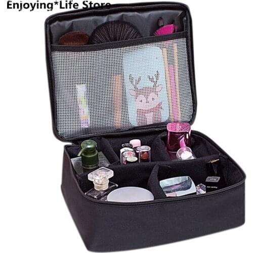 Professional Large Makeup Bag Cosmetic Case Storage Handle Organizer Travel Kit