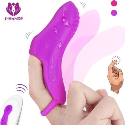 S-HANDE Super Powerful Finger Vibrator for Women Stimulate Clitoris Wireless Remote Control Sex Toys for Couple sex tools
