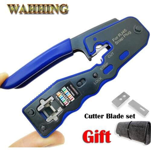 RJ45 Tool Network Crimper Crimping Tools Stripper Cuting Ethernet Cable Fit RJ45 Cat6 Cat5e Cat5 STP Plugs RJ45 Connector New