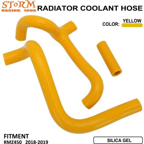 Moto Bike 245 PSI 4.5mm Silicone Radiator Heater Coolant Water Hose For Suzuki RMZ450 RMZ 450 2018 2019 Motorcross