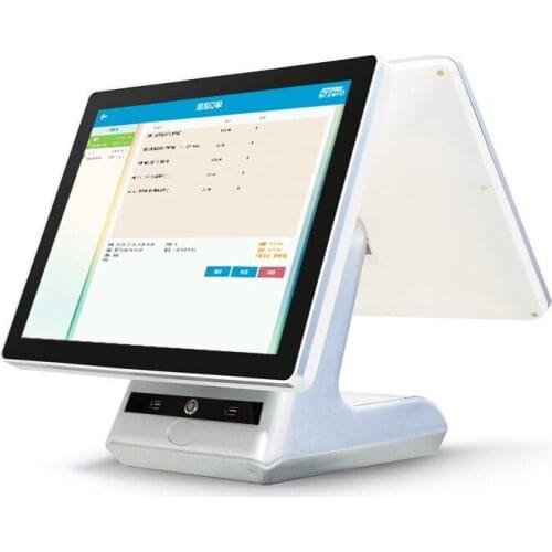 Nice white POS system 15 inch Touch Screen Billing Machine/All in One POS/ Restaurant Cash Register with