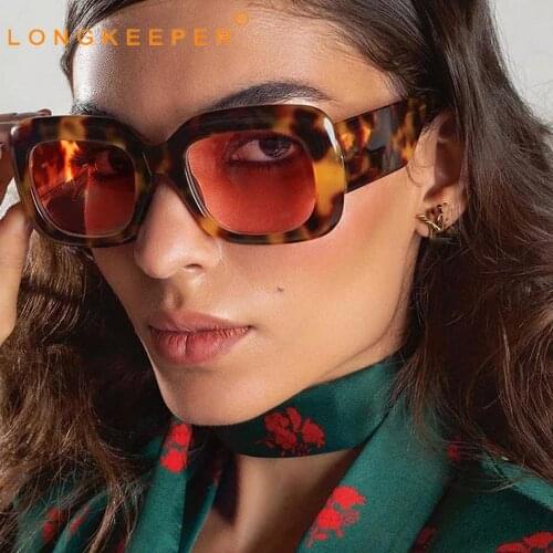Fashion Square Sunglasses Women Brand Designer Vintage Luxury Oversized Sun Glasses Female Shades Men Retro Trending Eyewear