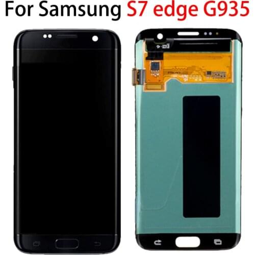 SUPER AMOLED 5.5" with Burn Shadow LCD with point for SAMSUNG Galaxy S7 edge G935 G935F Display Touch Screen Digitizer Assembly