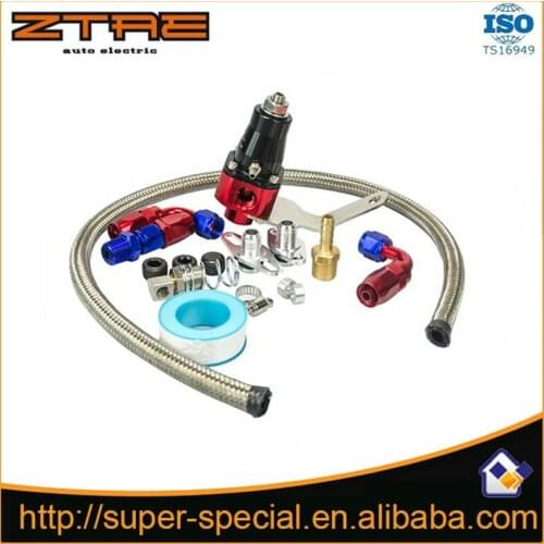 Universal rubber hose Fuel Pressure Regulator Fit for Universal Bypass 3-65 psi Fuel System 13301