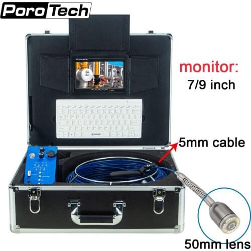 Usb Endoscope Drain Sewer Snake Camera Self-level Borescope Inspection System with Case 5mm Cable 50mm Camera Head Pipeline Cam