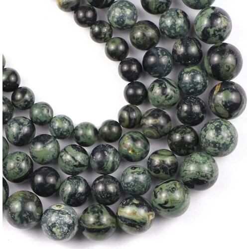 YHBZRET Natural Stone New Kambaba Jaspers Round spacer Loose Beads for Jewelry making 6/8/10MM bracelet necklace DIY Accessories