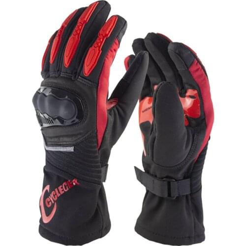 Winter Ski Snow Gloves Waterproof Motorcycle Snowboard racing bike Gloves warm comfortable Wear Resistance Adjustable Fastener